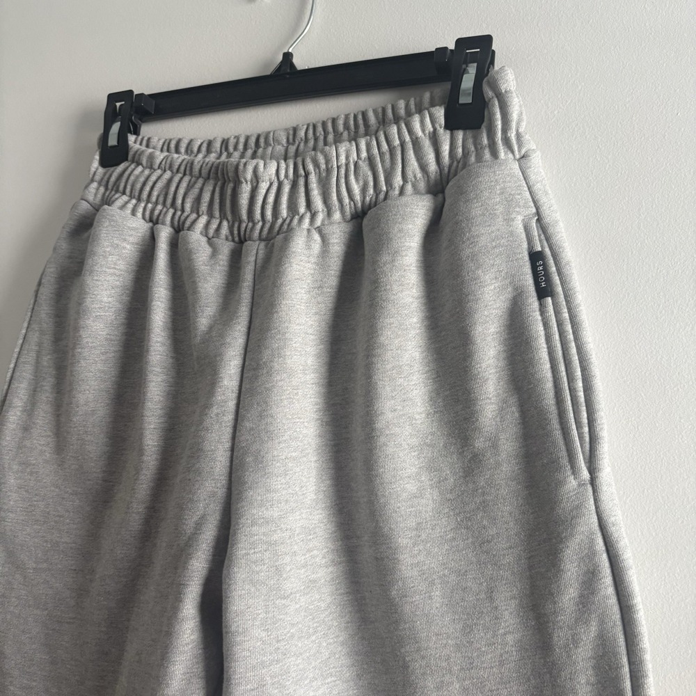 HOURS Women's Sweatpants Small Gray Heavyweight Fleece Casual Lounge